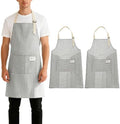 uxcell Kitchen Cooking Aprons Adjustable Art Apron Water & Oil