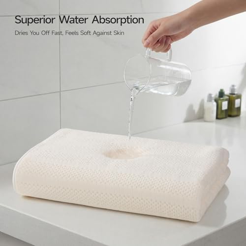ecolook Microfiber Bath Towels Set of 2, 31 x 63 Inch Extra Large Bath