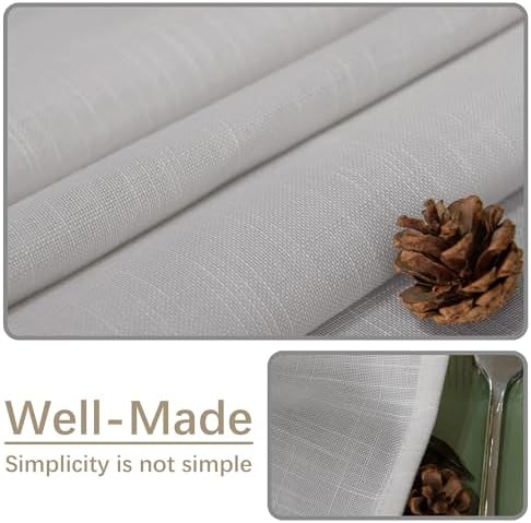 Linen Textured Square Tablecloth, Slubby Lightweight Table Cloth 70 x