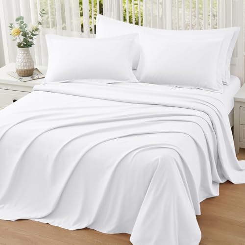 Homiest White Pillow Shams Queen Size Set of 2, 2-Inch Flange