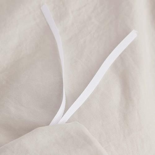 HESBITEUL 100% Washed Microfiber 3pcs Bedding Duvet Cover Set - Soft