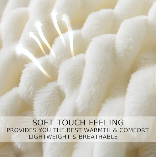 Cuddly Blanket King Size, Fluffy Fleece Blanket, Warm and Soft Blanket