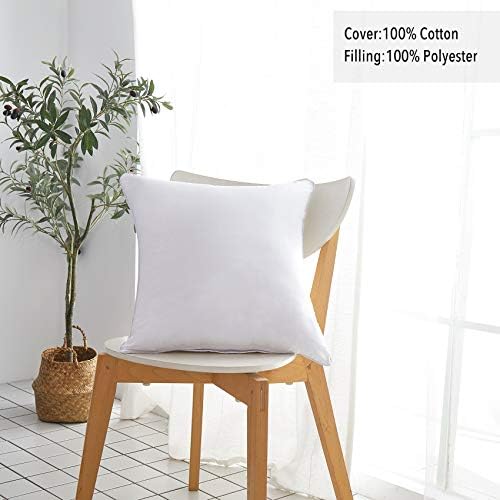Oubonun 18"x18" Pillow Inserts (Set of 2) - Throw Pillow Inserts with