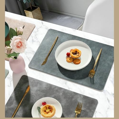 Modern Dining Room Rectangle Placemats Set of 4, 11.82 x 16.93 Inches