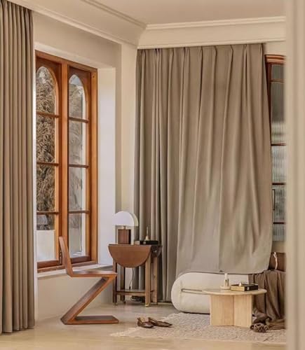 Daesar Window Curtain Bedroom Blackout 72 Inch Length, Hooks Thermal