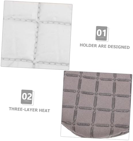 1set Oven Mitts and Pot Holder Oven Gloves Lining for Safe Gripping