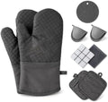 10 Pcs Oven Mitts and Pot Holders, 500°F Heat Resistant Oven Mitts