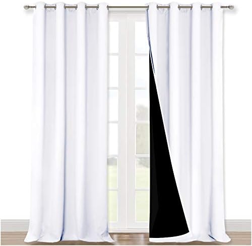 NICETOWN White Blackout Curtains for Bedroom 52" Wide x 108" Long 2