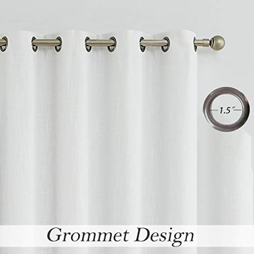 Cream White Blackout Grommet Curtain for Bedroom with Liner