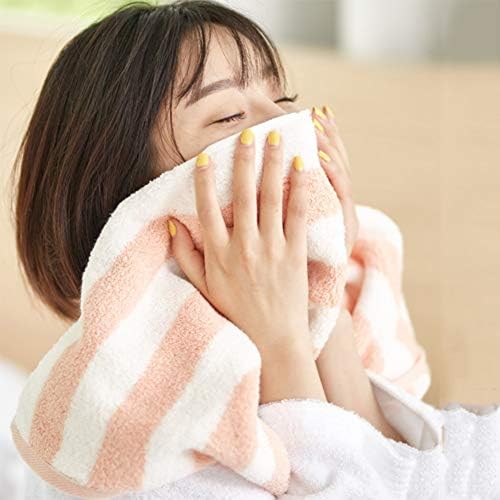 100% Cotton Stitching Color Stripe Washcloth No Fading No Hair Removal