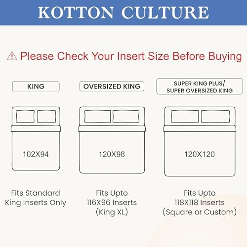 Kotton Culture 120"x 98" 3 Pc Oversized King Pinch Pleated - Pintuck