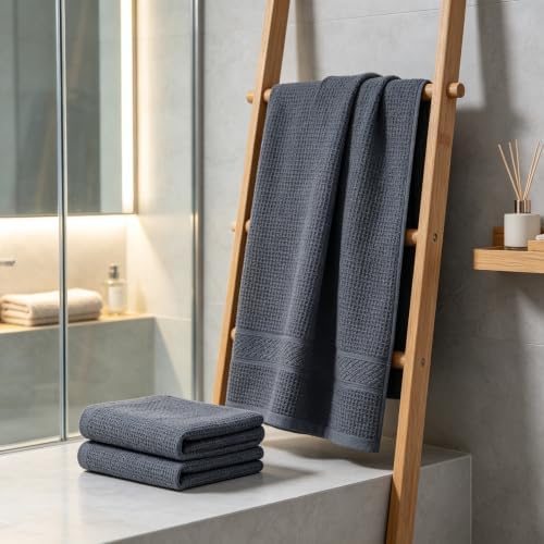 8 Pack 100% Cotton Kitchen Towels and Dishcloths Set
