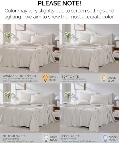 21 Inch Deep Pocket King Sheet Set Hotel Quality Microfiber Light Grey