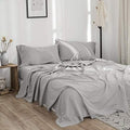 BISELINA Linen Sheet French Flax Flat Sheet Only 55% Euro Linen 45%
