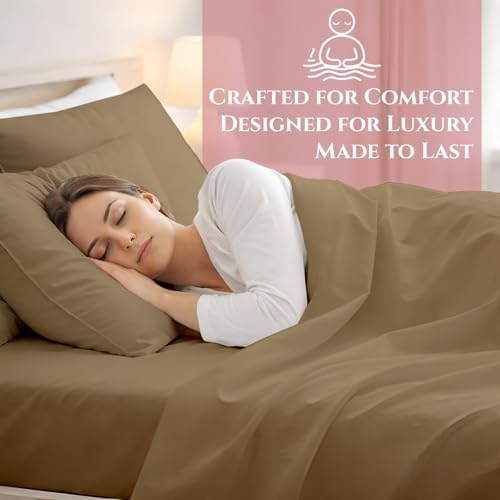 Sheets Twin XL Size Bed Sheets-100% Long Staple Soft Egyptian Cotton