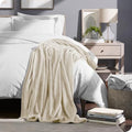 Reversible Lightweight Micro Plush Flannel Fleece Throw Blanket King