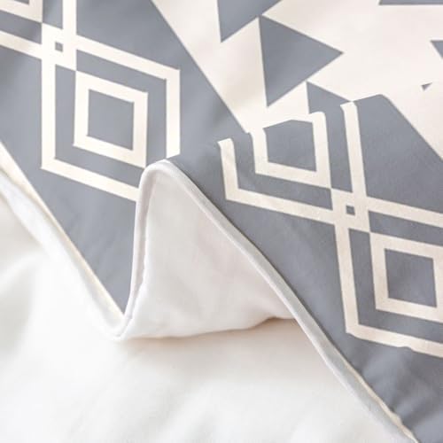 Erosebridal Boho Arrow 100% Cotton Duvet Cover Queen Beige Grey