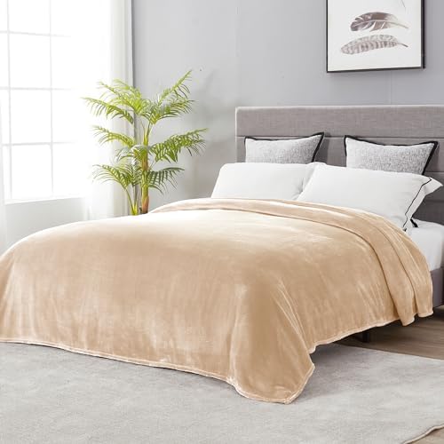 DREAMNINE Extra Large Fleece Blanket Soft Comfy Fluffy Bed Blankets