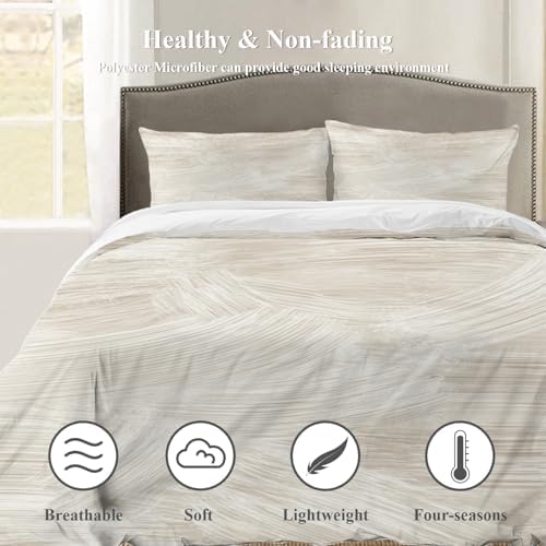 Shrahala Soft Texture Irregular Strokes 100% Cotton Duvet Cover Set