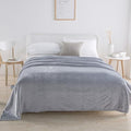 Solid Flannel Fleece Blanket,Plush Throw Fuzzy Lightweight Microfiber
