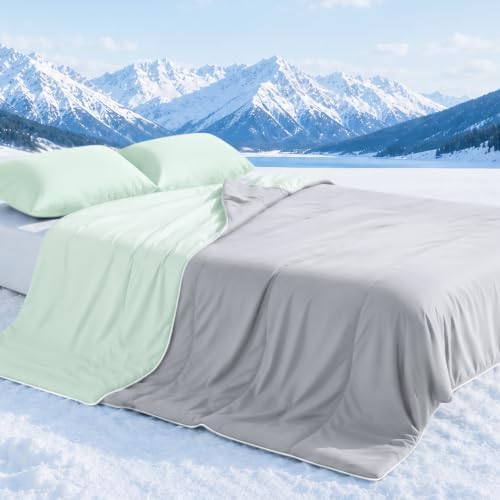Cooling Comforter King Size with Pillow Cases, Lightweight Summer