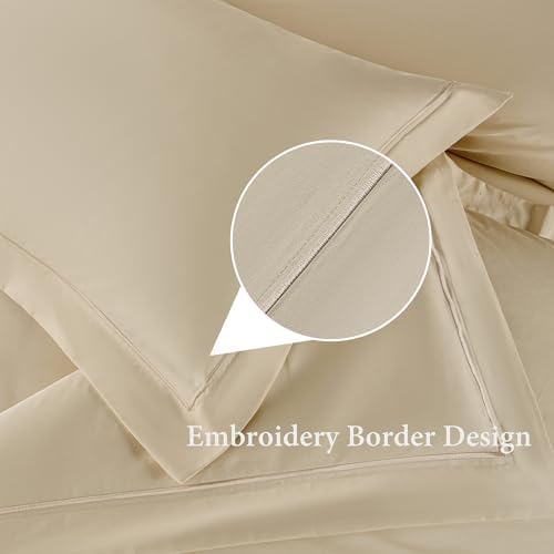 Simple&Opulence 100% Egyptian Cotton Duvet Cover Set 400 Thread Count