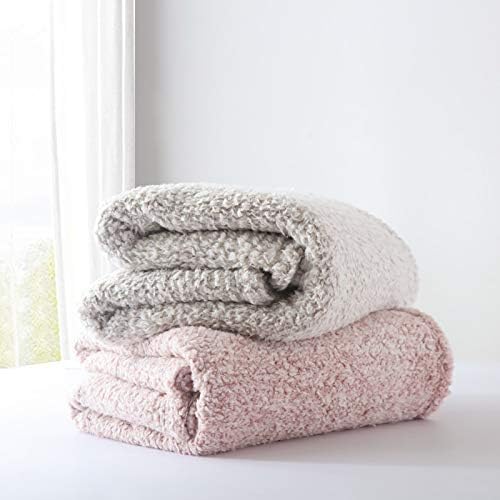 Ultra Soft Cozy Sherpa Throw Blanket, 2 Tones Ombre Light Brown