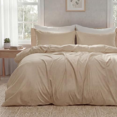 Duvet Cover Set Queen Size Silky Soft Cooling, Rayon Blend from