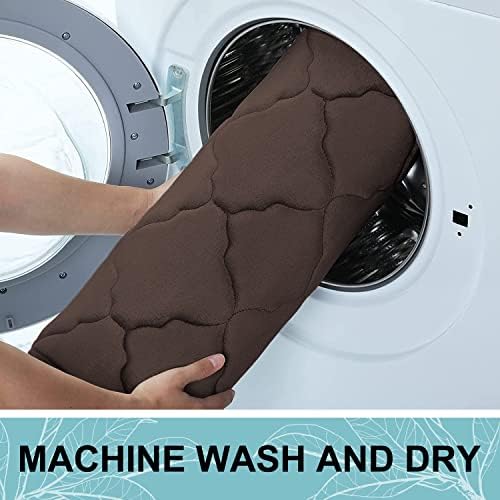 OLANLY Memory Foam Bath Rugs and Toilet Rug U-Shaped, Bath Rug Size