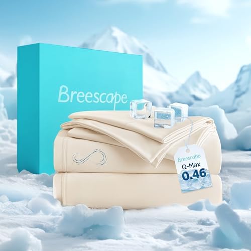 Breescape Cooling Sheets Full Size - BlendTek Dry & Cool Technology