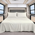 Shreem Linen Luxury 4 Piece Microfiber RV Sheet Set, Deep Pocket Fits