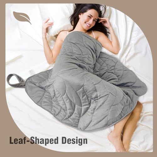 Weighted Lap Blanket 7 lbs 41" x 53"- Gifts for Mom Women Wife, Cozy