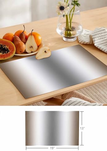 Abstract Table Runner and Placemats Set of 4 Gradient Brown White Gray