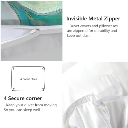 Light Gray Duvet Cover Set King Size, Kids Teens Minimalist Style