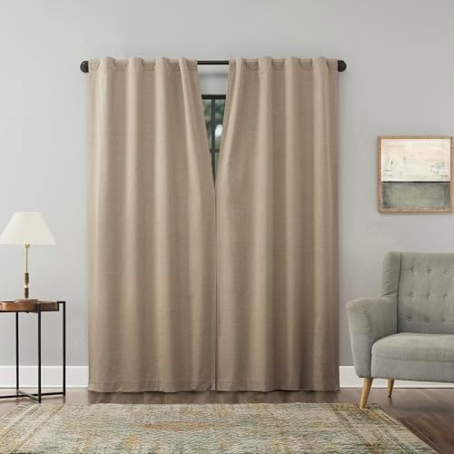 Sun Zero Treviso Linen Magnetic Closure 100% Total Blackout Back
