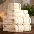Lavish Home 6PC Towel Set - 525GSM 100% Cotton Bathroom Essentials