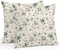 Vintage Tulip Outdoor Pillow Covers 18"x18" Set of 2,Waterproof Throw