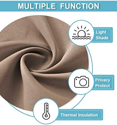 RYB HOME Blackout Curtains for Bedroom Living Room Nursery 72 inches