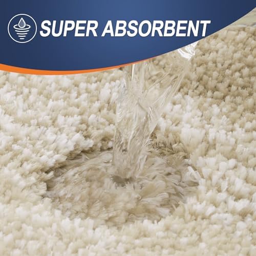 OLANLY Micorfiber Bathroom Rug Set 2 Piece, Soft Absorbent Bath Mats