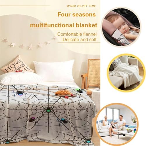 Modern Style Reversible Plush Fleece Throw Blanket Minimalist Fuzzy