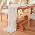 2 Pack Cheesecloth Table Runner, Fall Table Runner 120 Inch – Ivory