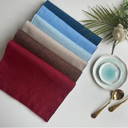 Dinner Placemats Set of 6, Kitchen Table Mat Decor Washable Gray