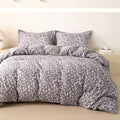 OAITE Duvet Cover Set Prewashed Cotton-Like Polyester King
