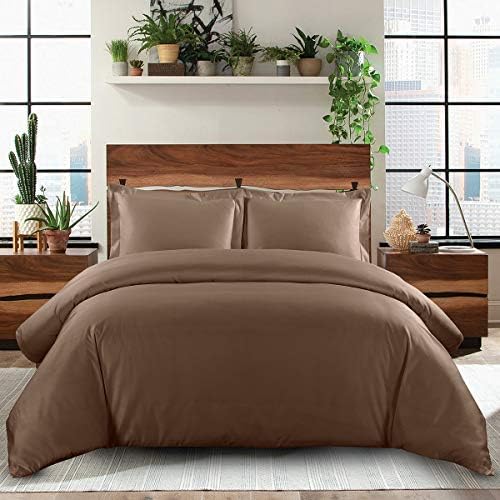 sheetsnthings Solid 600 Thread Count 100% Cotton Duvet Cover Set