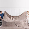 Soft Cozy 120x138 Inches Seamless Oversized King Fleece Blanket, 3D