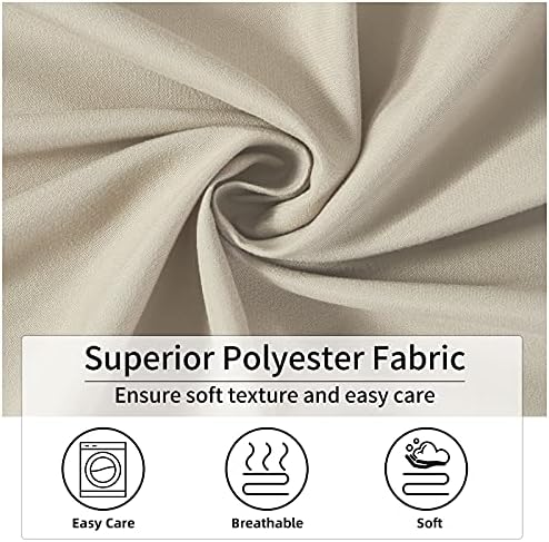 Khaki Ruffle Shower Curtain Farmhouse Fabric Cloth Shower Curtains for