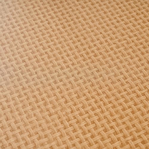 LIBERECOO Round Vinyl Tablecloth, Tassel Edge, 70 Inch