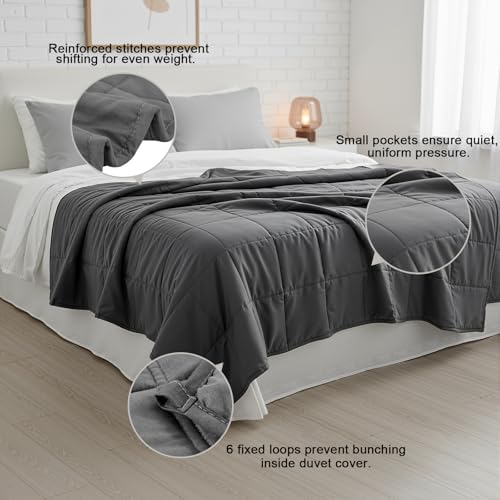 Smart Queen Weighted Blanket for Adults,Soft Heavy Blanket Machine