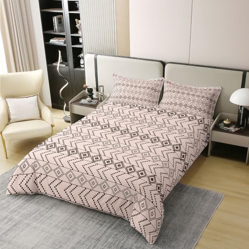 Erosebridal Beige Brown Duvet Cover Set Western 100% Cotton Comforter