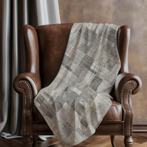 Addison Rugs ASB639 Taupe 50" x 70" Oversized Sherpa Throw Blanket